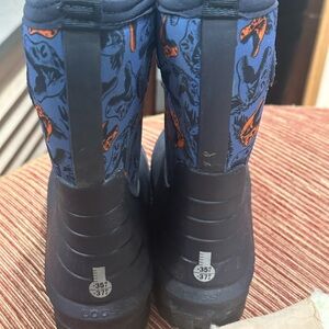 Bogs Kids Blue and Orange Rain & Snow Boots